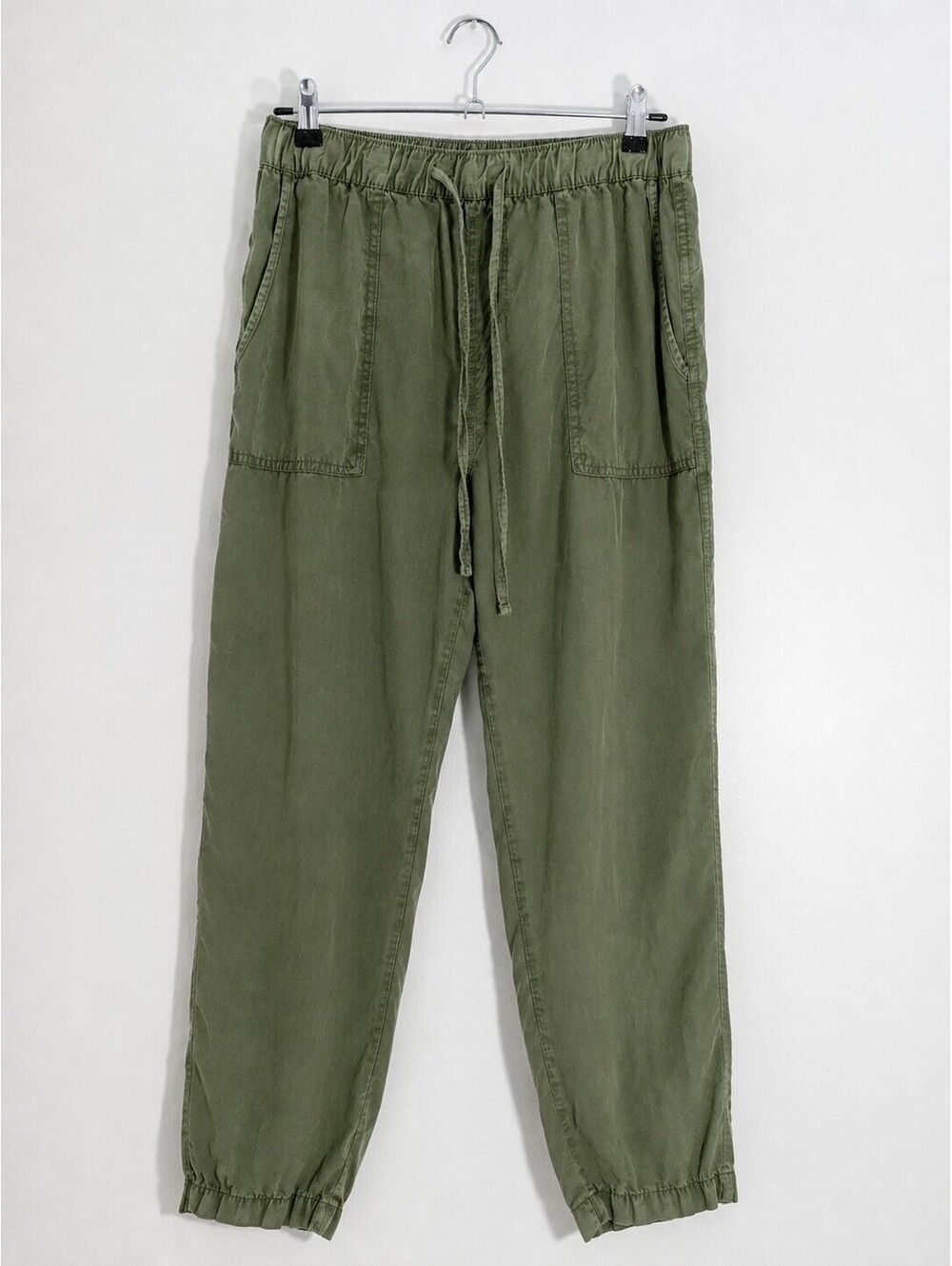 Sanctuary Go Easy Pants XL Olive Green Lyocell Utility Jogger Pull On